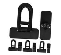 DECOMELODY 4pcs Child Proof Cabinet Locks for Oven and Fridge, Reliable Plastic Safety Locks Reducing Risk of Burns, for Homes and Kindergartens to Protect Babies and Toddlers