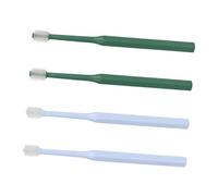 DECOMELODY 4Pcs Convenient Dog Kitten Toothbrush Oral Care Brush for Household Pets Non Slip Handle Easy to Use Oral Health for Puppies and Kittens