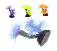 DECOMELODY 4pcs Fake Coral Resin Aquarium Decoration Fish Tank Ornament for Freshwater and Tanks Low Maintenance Landscape Enhancer Natural Habitat Simulation