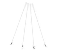DECOMELODY 4pcs Fiberglass Blind Tilt Wand Replacement with Hook and Handle Lightweight Vertical Curtain Pull Rod for Window and Door Shades Opener Accessory Easy No-Tool Installation