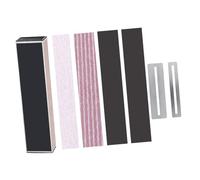 DECOMELODY 4pcs Guitar Luthier Tool with Sandpaper Sanding Leveler Fingerboard Guards for Fret Leveling Electric Acoustic Bass Guitars Portable Use Accessory Kit for Maintenance and Repair