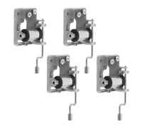 DECOMELODY 4pcs Hand Crank Music Box Mechanism Replacement with Stable Performance, Metal Material and Manual Operation for Repair and Gifting Crafts