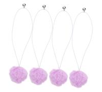 DECOMELODY 4pcs Interactive Cat Replacement Balls with Bells for Scratching Posts Durable to Stimulate Curiosity and Provide Entertainment for Cats Easy to Attach and Built