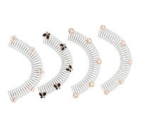 DECOMELODY 4pcs Invisible U-Shape Hair Comb Holder Set Rhinestone Flower and Pearl Accents Hair Fixing Tool for Thick Wavy Curly Styling Accessories for Women and