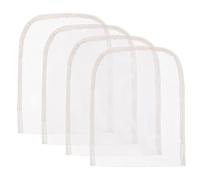 DECOMELODY 4pcs Lace Wig Net Cap Accessories for Wig Making Stretchable Mesh Base Material Lace Closure Net for Professional and Beginner Use