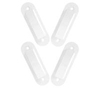 DECOMELODY 4pcs Light Switch Cover White Plastic Single Gang Wall Plate Protector for Safety Easy Install Toggle Switch Guard Prevents Accidental Off Decorative American Style