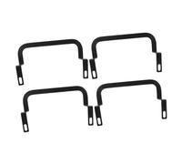 DECOMELODY 4pcs Mattress Holder Under Bed Side Mattress Retainer Baffle Stop Bed Frame from Sliding Metal to Prevent Sliding Black