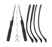 DECOMELODY 4pcs Metal Glasses Temple End Tips Replacement Arms Compatible with Various Eyeglass Frames Easy Installation Repair Kit for Eyewear Legs