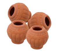 DECOMELODY 4Pcs Mini Terracotta Planter Small Clay Pots for Succulent Plants and Seedlings Thumb Sized Nursery Containers for Indoor and Outdoor Flower Breeding