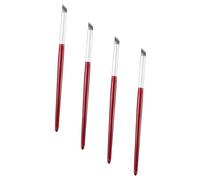 DECOMELODY 4pcs Nail Art Brushes Acrylic Nail Painting Tool Manicure Accessory Suitable for Professional and Home Use