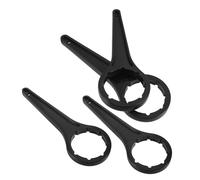 DECOMELODY 4Pcs Plastic Bucket Lid Opener Ergonomic Barrel Drum Wrench for Pails and Drums Bung Wrench Tool for Oil Paint Water Buckets with Compact Portable Design