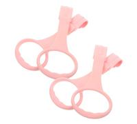 DECOMELODY 4pcs Portable Baby Crib Hanging Pull Rings for Walking Support and Bed Stand up Rings, Made of Sturdy Pp Material Colour Cognition Feature, and Traveling Use