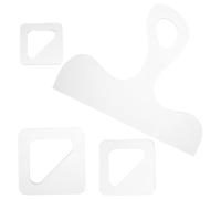 DECOMELODY 4pcs Reusable Acrylic Household Cutting Board Templates Charcuterie Board Handle Stencils Woodworking Tracing Tools for Cutting Making