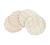 DECOMELODY 4pcs Reusable Washable Breastfeeding Pads Absorbent Cotton Nursing Breast Pads with Design for Women Double-Sided Large Capacity Cushions for Daily Use