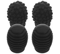 DECOMELODY 4pcs Silicone Drumstick Dampeners Tips Mute for Drumming Practice Protecting Sticks from Solid Surfaces Quiet Drumming Accessories