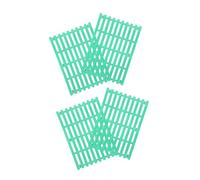 DECOMELODY 4PCS Small Animal Plastic Feet Pads Floor Mat for Rabbit Cage and Pet Chinchilla Guinea Pig Bunny Dogs Cats Cuttable Cage Base with Stabilizing Bumps for Comfortable Foot Support