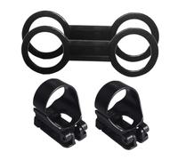 DECOMELODY 4Pcs Snorkel Keeper Silicone and Abs Snorkel Lock Clips for Diving Mask Straps Hose Retainers for Adults