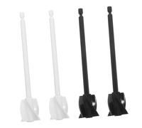 DECOMELODY 4pcs Spiral Epoxy Resin Mixer Attachment for Electric Drill Reusable Stirring Rods for Paint Wax Nail Glue Bubble-reducing Mixing Paddle for Small Containers