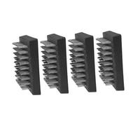 DECOMELODY 4pcs Stainless Steel Barbecue Grill Cleaning Brush with Heat Resistant Wire Scrubber for Outdoor Bbq Grate Compact Multi Functional Cleaner for Easy Grease and Debris Removal