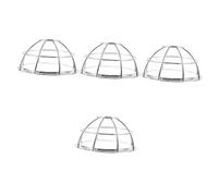DECOMELODY 4pcs Stainless Steel Fire Sprinkler Protector Guard Durable Cover for Smoke Sensors Offices Hotels and Restaurants Quick Installation Aesthetic Design Resistant to Deformation
