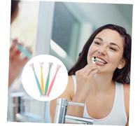 DECOMELODY 4pcs Ultra Soft Micro-Nano Bristle Toothbrush for Deep Teeth and Gum Cleaning Ergonomic Grip Gentle Oral Care for Adults Yellow Green Pink Blue