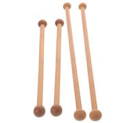 DECOMELODY 4Pcs Wooden Tapestry Rods for Wall Hangings Easy Installation Weaving Accessory Handcrafted Decor Rods for Macrame and Mobile Displays