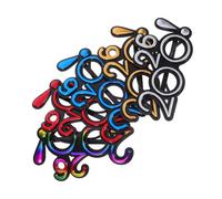 DECOMELODY 5 Pairs Electroplated Graduation Glasses Party Props Lightweight Novelty Sunglasses with Mark Design for Photo Booth and Year's Eve Accessories