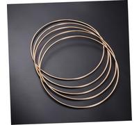 DECOMELODY 5 Pcs Golden Welded Metal Dreamcatcher Rings for DIY Crafts Handmade Wicker Accessories Round Iron Hoops for Mandalas Wall Hangings