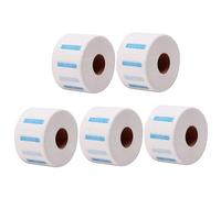 DECOMELODY 5 Rolls Disposable Barber Neck Strips Stretchy Hairdressing Neck Bands for Salon and Home Use Soft Flexible Paper for Hair Cutting Styling Coloring Protection