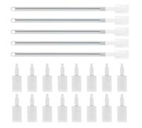 DECOMELODY 5 Sets Disposable Toilet Crevice Brush with Removable Heads Household Groove Cleaner for Bathroom Kitchen Tiles and Door Tracks Wet Dry Cleaning Tool for Corners and Narrow Spaces