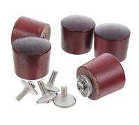 DECOMELODY 5 Sets Heat-Resistant Wooden Pot Lid Handles Wood Knobs for Kettle and Pot Lid Replacement Dark Beech Wood Practical Kitchen Accessories