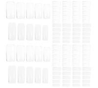 DECOMELODY 500pcs Full Cover Fake Nails Press on Nail Tips for Women Medium Size with 10 Sizes Bulk Set for Acrylic and French Manicure