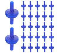 DECOMELODY 50pcs Aquarium Stop Valve Non-return Valve for Air Pump Plastic Airline Tubing Check Suitable for Fish Tank Aerator