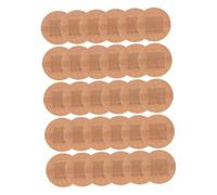 DECOMELODY 50PCS Breathable Round Fabric Bandages with Strong Adhesive Non-Slip Wound Care for Finger Joint Blister Prevention Lightweight Portable Skin-conforming Protection