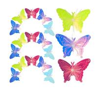 DECOMELODY 50pcs Butterfly Solar Lights Outdoor Waterproof LED Garden Lamps Colorful Patio Yard Decorations for Christmas and Flower Bed