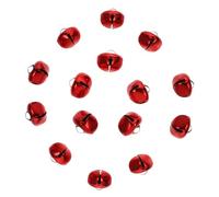 DECOMELODY 50Pcs Colorful Cross Design Bells 20Mm Christmas DIY Decorations Hanging Ornaments for Xmas Crafts and Tree Decor