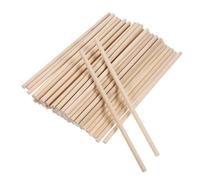 DECOMELODY 50pcs Natural Wooden Dowel Rods for Crafts Macrame Dowels and DIY Projects Unfinished Wood Sticks for Creative Play Fine Motor Skill Development and Building Activities