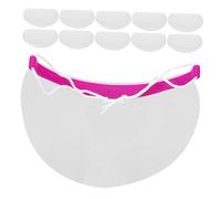 DECOMELODY 50pcs Shower Protection Visor Eye Covers Transparent Haircut Shield for Salon Use Lightweight and Comfortable Eye Protectors for Hairdressing and Eyelash Extensions