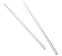DECOMELODY 5A Aluminum Alloy Drumsticks Metal Percussion Sticks for Drum Set Silver Pair Professional Practice Drumsticks for Musicians