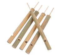 DECOMELODY 5pcs Bamboo Bird Whistles Beginner Friendly Outdoor Bird Call Flutes for Parks Forests Farms Lightweight Natural Tone Musical Instruments for Nature Enthusiasts