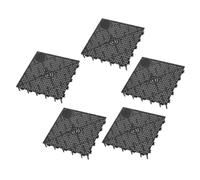 DECOMELODY 5pcs Black Fish Tank Divider Board Aquarium Bottom Filter Tray Isolation Grid Plate for Gravel Separation and Water Filtration in Freshwater Aquariums