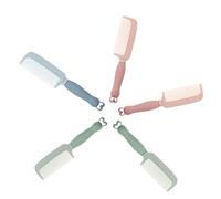 DECOMELODY 5pcs Cartoon Hair Comb Anti-static Styling Combs for Girls Silicone Handle for All Hair Types Includes Nordic and
