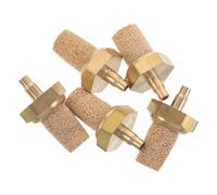 DECOMELODY 5pcs Copper Machine Air Stone Filter Nozzle for Snow Machine with Effective Silencing Function and Efficient Oil Pipe Protection Suitable for Compressor Nozzle at Outdoor Events