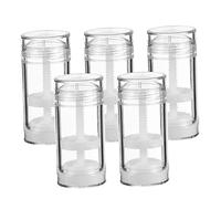 DECOMELODY 5pcs Empty Plastic Bottles Sub Dispenser Containers for Oil Travel Cosmetic Containers for Packing Deodorant