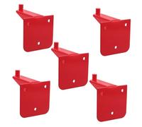 DECOMELODY 5pcs Extinguisher Wall Bracket Heavy Duty Extinguisher Bracket Metal Mount Wall Hook Red