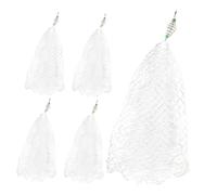 DECOMELODY 5pcs Foldable Fishing Trap Net Mesh Lightweight Nylon and Iron Mesh Portable Fish Catching Supplies for Lakes Rivers Oceans Easy to Unfold and Store