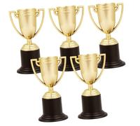 DECOMELODY 5Pcs Mini Trophy Realistic Party Game Awards for School Competitions Basketball Football Table Tennis Sports Prizes