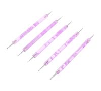 DECOMELODY 5pcs Nail Dotting Pens Set Double-ended Manicure Art Design Tools for DIY Nail Art Decoration Wave Rod Precision Kit