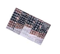 DECOMELODY 5pcs Nail Stamp Plates Floral Butterfly Nail Art Stamping Templates Manicure Accessories for Women Diy Decoration Kit