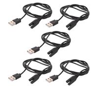 DECOMELODY 5pcs Portable Water Flosser USB Charging Cord Replacement Cable for Cordless Oral Irrigator Compatible with Wpec Wpec Electric Flosser Power Charger Wire Fast Recharge Compact